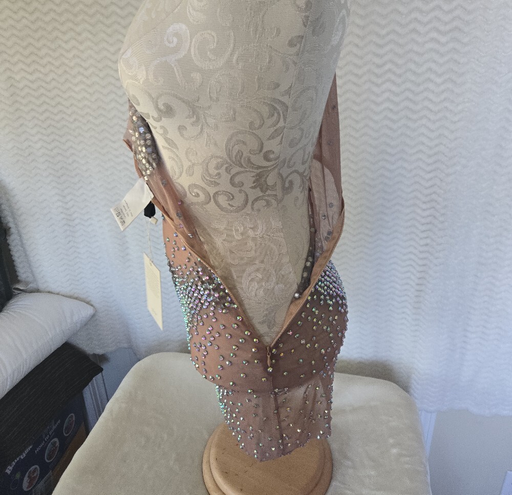 NWT Mew MewsMeghyn One-Shoulder Rhinestone Mini Dress - Picture 3 of 9